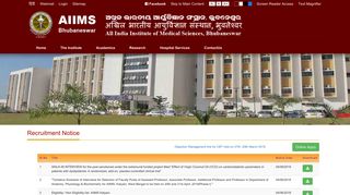 
                            6. Recruitment - AIIMS Bhubaneswar