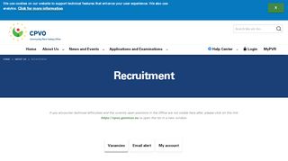 
                            11. Recruitment | CPVO
