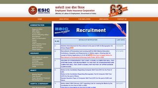 
                            3. Recruitment - ESIC ODISHA