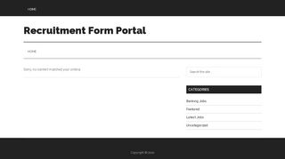 
                            2. Recruitment Form Portal