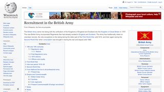 
                            11. Recruitment in the British Army - Wikipedia