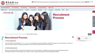 
                            5. Recruitment Process | Career | Bank of China (Hong Kong) Limited