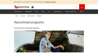 
                            8. Recruitment Programs | Qantas Careers