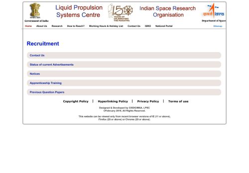 
                            12. Recruitment - Results - LPSC