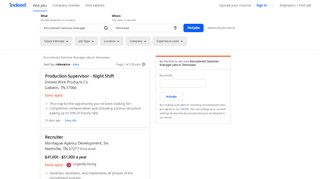 
                            11. Recruitment Selection Manager Jobs, Employment in Tennessee ...