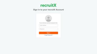 
                            5. recruitX Sign in
