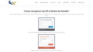 
                            8. recupera id Login senha do escritório virtua l hinode|Consultor Hinode