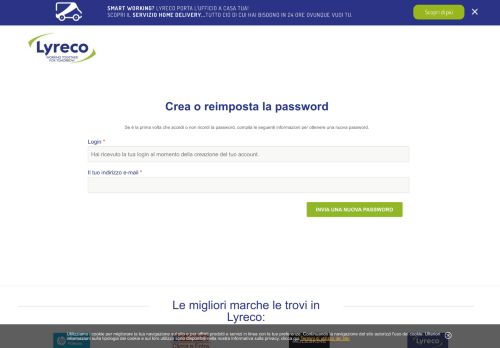 
                            11. Recupera password - Lyreco