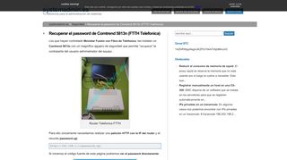 
                            11. Recuperar el password de Comtrend 5813n (FTTH Telefonica ...