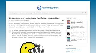
                            11. Recuperar / reparar instalações de WordPress comprometidas ...