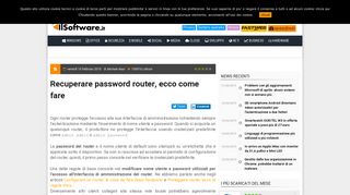 
                            13. Recuperare password router, ecco come fare - IlSoftware.it