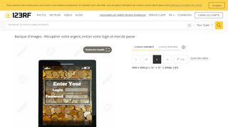 
                            8. Récupérer votre argent, entrez votre login et mot de passe - 123RF.com