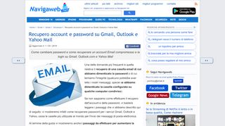 
                            13. Recupero account e password su Gmail, Outlook e Yahoo Mail ...