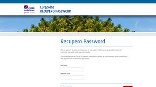 
                            11. Recupero Password - Eurapoint.it - Europ Assistance