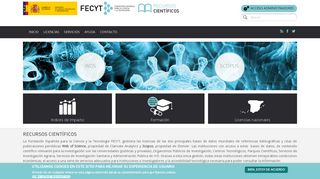 
                            3. Recursos científicos FECYT