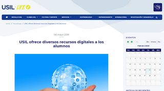 
                            5. Recursos digitales a disposición del alumno -USIL Life