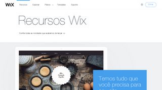 
                            7. Recursos Wix para Seu Site Incrível | Wix.com