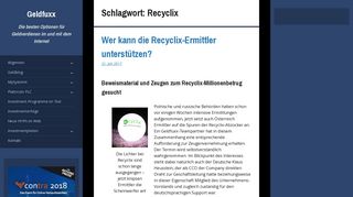 
                            2. Recyclix – Geldfuxx