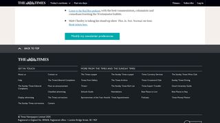 
                            5. Red Box newsletter signup | The Times