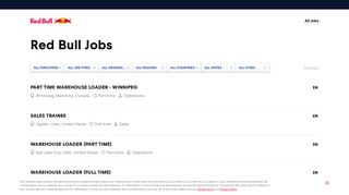 
                            3. Red Bull Jobs