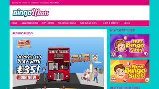 
                            2. Red Bus Bingo | You Have £25 Bonus Cash Here! - Bingo Mum