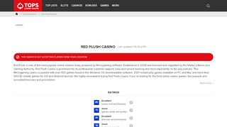 
                            13. Red Flush Casino | Online Casino Reviews | CasinoTopsOnline.com