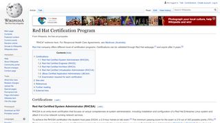 
                            5. Red Hat Certification Program - Wikipedia