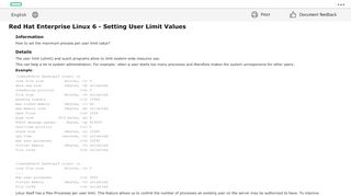 
                            1. Red Hat Enterprise Linux 6 - Setting User Limit Values