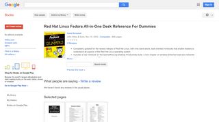 
                            12. Red Hat Linux Fedora All-in-One Desk Reference For Dummies - Keputusan Buku Google