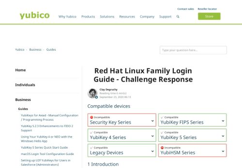 
                            10. Red Hat Linux Login Guide - Challenge Response : Yubico Support