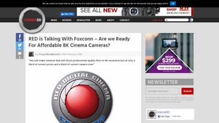 
                            11. RED is Talking With Foxconn - Are we Ready For Affordable 8K ...