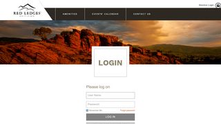 
                            4. Red Ledges Club - Login