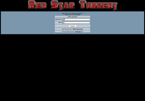 
                            3. Red Star Torrent :: Login