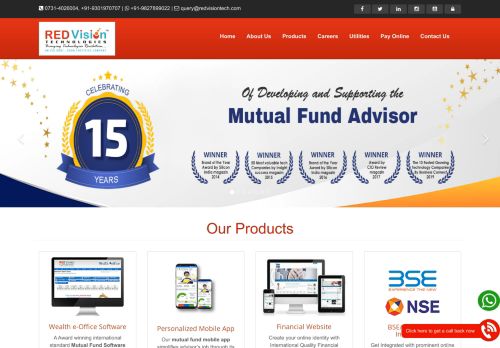 
                            11. RED Vision - Mutual fund software