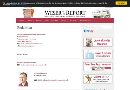 
                            4. Redaktion - Weser Report