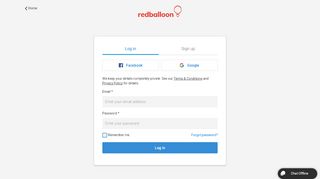 
                            5. RedBalloon - Login - RedBalloon NZ