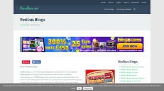 
                            5. Redbus Bingo - Online bingo