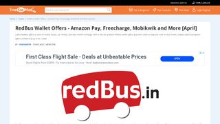 
                            10. RedBus Wallet Offers - Amazon Pay, Freecharge, Mobikwik and More ...