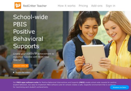 
                            9. RedCritter: PBIS software - RedCritter for Teachers