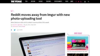 
                            5. Reddit moves away from Imgur with new photo-uploading tool - The ...