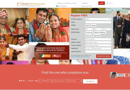 
                            2. Reddy Matrimony - The No. 1 Matrimony Site for Reddys ...