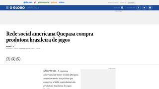 
                            8. Rede social americana Quepasa compra produtora brasileira de ...