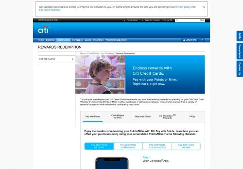 
                            12. Redeem Citi Credit Card Rewards Instantly - Citibank Singapore