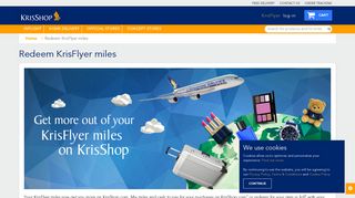 
                            4. Redeem KrisFlyer miles - KRISSHOP - SINGAPORE AIRLINES