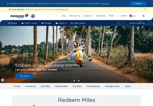 
                            4. Redeem Miles - Malaysia Airlines