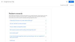 
                            6. Redeem rewards - Google Surveys Help - Google Support