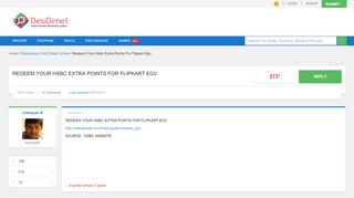 
                            10. REDEEM YOUR HSBC EXTRA POINTS FOR FLIPKART EGV | DesiDime