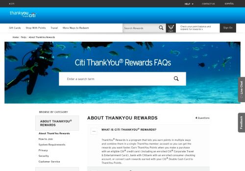 
                            6. Redeeming Points - Citi ThankYou® Rewards - Redeem your ...