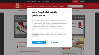 
                            8. Redelivery - Arrange Online | Royal Mail Group Ltd