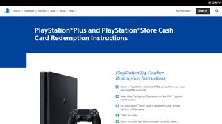 
                            12. Redemption Instructions - PlayStation Plus and PlayStation Store ...